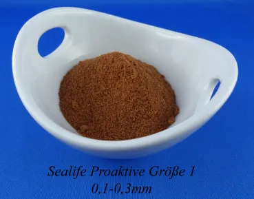 Sealife Proaktiv Größe 1 (0,1-0,3mm) sehr feines Aufzuchtfutter für Zierfische in einer Schale